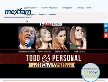 Tablet Screenshot of mexfam.org.mx